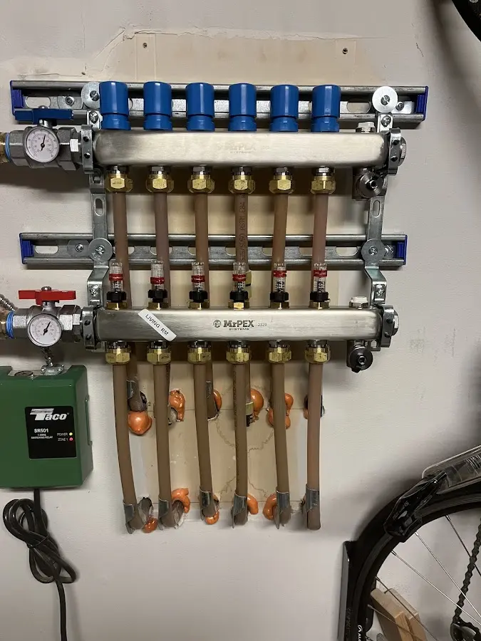 Plumber performing Gas Line Installation at a residential property in Weldon Spring